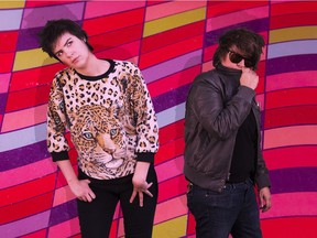 The Pack A.D. Garage rock duo from Vancouver, known for their explosive live performances.  [PNG Merlin Archive]