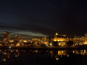 Saskatoon at night. File.