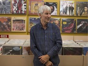 Mike Spindloe, former owner of Vinyl Exchange stands for a portrait in the record store located downtown in Saskatoon, Sk on Wednesday, September 19, 2018.