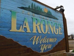 Town of La Ronge sign.
