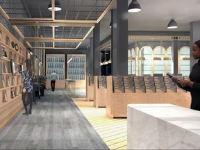 An artist's rendering of Westleaf Cannabis Inc.'s Prairie Records store concept.