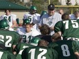 Huskies' coach Brian Towriss talks to his team during a practice in 2009.