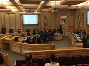 Saskatoon city council meets at city hall in this Dec. 18, 2017 photo. (PHIL TANK/The StarPhoenix)