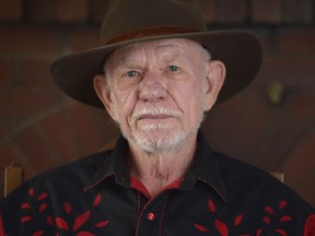 Saskatchewan author and poet Ken Mitchell pictured at his home in 2017.