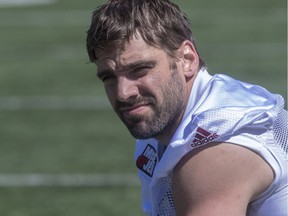 Patrick Lavoie is expected to dress when the Riders visit the Winnipeg Blue Bombers on Saturday.