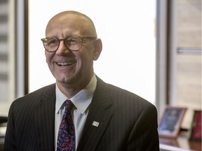 Federated Co-operatives Limited CEO Scott Banda in his office at the organization's Saskatoon headquarters.