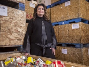 Deborah Hamp, with the Saskatoon Food Bank and Learning Centre, stands for a photograph at the food bank in Saskatoon, Sask. on Tuesday, October 10, 2018.