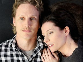 Rob van Meenen and Caitlin Vancoughnett star in the play Constellations at the Roxy Theatre in Saskatoon. (Photo courtesy of Rob van Meenen for the Saskatoon StarPhoenix)