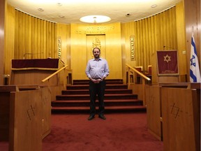 Rabbi Claudio Jodorkovsky with the Congregation Agudas Israel synagogue in Saskatoon said members of the congregation are grieving following the shooting in Pittsburgh that killed 11 people. The synagogue will be hosting a vigil on Tuesday night. Photo taken Oct. 29, 2018.