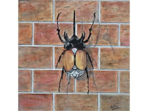 Bart BUG 2 by Shelley Hudson is on display at the Saskatoon City Hospital Gallery on the Bridges.