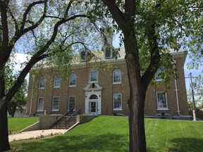 The courthouse in Estevan, Sask.