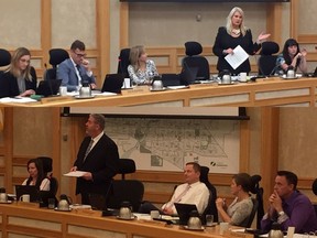 Saskatoon city councillors debate in council chamber at city hall on Sept. 24, 2018. (PHIL TANK/The StarPhoenix)