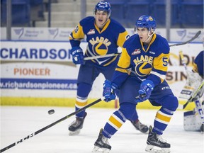 Jackson Caller and the Saskatoon Blades were on the losing end of a 4-2 loss Thursday.