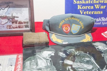 SASKATOON,SK--OCTOBER 24-1025-Remembrance Day nuggets-  Korean War artifacts are displayed at the Saskatoon Museum of Military Artifacts in Saskatoon,Sk on Wednesday, October 24, 2018.