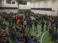 Saskatoon Police Service held a feast and round dance on Nov. 3, 2018, at their downtown headquarters. It was the SPS initiative to pay homage to murdered and missing Indigenous people.