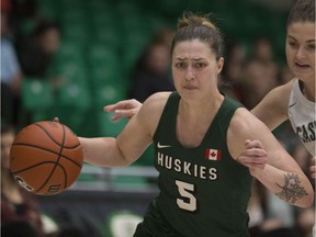 Sabine Dukate scored 24 points of the U of S Huskies in their win Thursday.