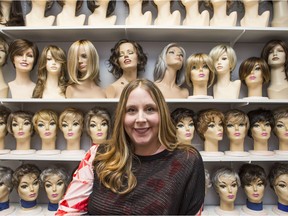 Kerry Bishop the owner of Pink Tree The Fitting Shop takes a portrait inside the her store. Bishop who says the Canadian Cancer SocietyÕs decision to move away from hair donation in favour of synthetic wigs is a good move as customers choose synthetic wigs Ò98 per cent of the timeÓ due to their quality, longevity, ease of use and price in Saskatoon,Sk on Friday, November 9, 2018.