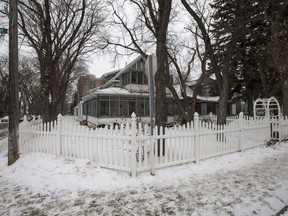 A Victorian-style fence, which Saskatoon city council is considering the possibility of ending all leases of land by residential property owners, on 10th Street near the intersection with Eastlake Avenue down in Saskatoon, SK on Tuesday, November 20, 2018. If council ends the land lease it could mean that this long-controversial fence would have to be torn down. Saskatoon StarPhoenix/Liam Richards)