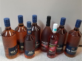 A 34-year-old woman was charged under the Alcohol and Gaming Regulation Act after she was caught reportedly trying to transport booze into the dry community of Pelican Narrows. The booze was seized following a check stop on Nov. 23, 2018.
