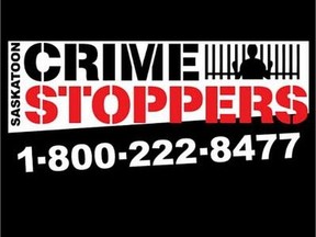 The Saskatoon Crime Stoppers' Logo. Crime Stoppers allows people in Saskatoon to report crimes and tips anonymously.