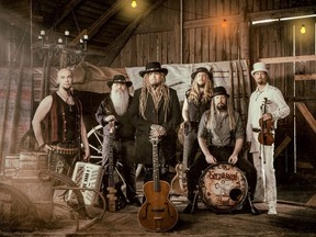 Finnish folk metal band Korpiklaani is playing at the Coors Event Centre in Saskatoon on Nov. 8, 2018. (Photo by Peero Lakanen)