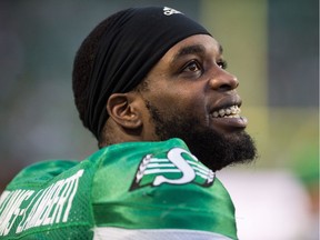 Jordan Wiliams-Lambert had a lot to smile about in his first CFL season with the Riders.