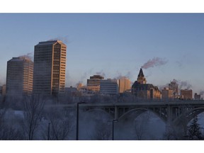 Downtown Saskatoon on a cold morning in Saskatoon,Sk on Monday, December 31, 2018.
