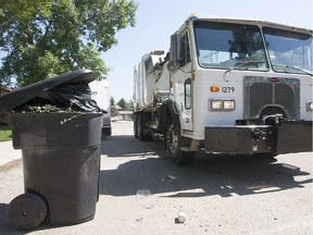 Saskatoon city council will decide on Monday. Dec. 17, 2018, whether to reverse a decision to introduce user fees for trash collection.