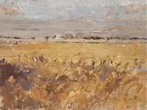 After Harvest, Slough Road by Clint Hunker is on display at The Gallery/Art Placement Inc.