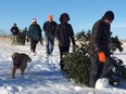 Every year, the Nature Conservancy of Canada invites volunteers to harvest their own Christmas trees from one of its properties near Saskatoon in an effort to restore natural wildlife habitat by removing spruce trees that don't belong in the area. (photo courtesy Nature Conservancy of Canada)
