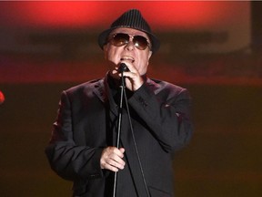 In this June 18, 2015 file photo, Van Morrison performs at the 46th Annual Songwriters Hall of Fame Induction and Awards Gala in New York. The Americana Music Association announced, Friday, May 12, 2017, that they will be giving a lifetime achievement award to Van Morrison.