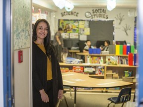 Patti Maurice, who taught at Sasdaze Schoolfor the 2017-18 school year, stands for a photograph in the Sasdaze School in Bear Creek on Jan. 17, 2019.