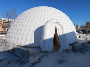 The City of Saskatoon is holding sessions to gather input on its winter city strategy, including one on Jan. 26 in the igloo set up as part of the Wintershines festival, which is seen here in January of 2017.
