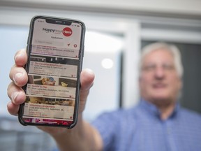 SASKATOON,SK--JANUARY 06 0106-NEWS-NFNP-Ronn Lepage, owner and founder of HappyHourHere, an app that collects happy hour information for restaurants to help users find the best happy hour deals in Saskatchewan poses for a portrait at his home north of Langham,Sk on Sunday, January 6, 2019.