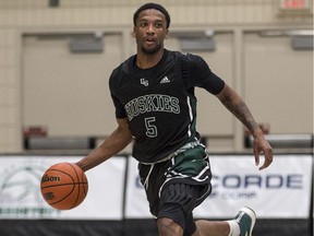 American import Lawrence Moore is into his final games with the University of Saskatchewan Huskies,