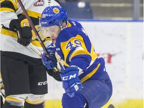 Brandon Machado was traded from the Saskatoon Blades to the Kootenay Ice this week prior to the WHL trade deadline.