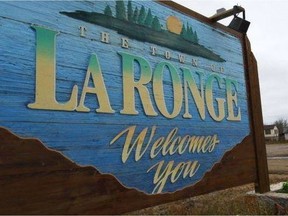 Town of La Ronge sign.