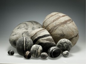 Pebbles by Heike Fink on display at Market Mall Gallery on the Greens.