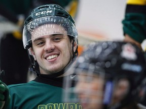 Humboldt Broncos bus crash survivor Ryan Straschnitzki, left, plays in a fund raising sledge hockey game in Calgary on September 15, 2018. The family of injured Humboldt Broncos player Ryan Straschnitzki is focusing its attention a little closer to home as a sentencing hearing is set to begin for the driver of a transport truck responsible for the fatal team bus crash. The Straschnitzki home, in Airdrie just north of Calgary, has been under construction for months to make it work for son Ryan, 19, who was paralyzed from the chest down in the collision. But the house is far from finished.