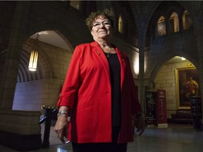 Senator Yvonne Boyer poses for a photo in the foyer of the Senate on Parliament Hill in Ottawa, Tuesday October 23, 2018. Sen. Yvonne Boyer says she is hearing mounting allegations of marginalized women being coerced into sterilization procedures in Canada. Boyer, who has proposed a Senate committee study allegations of coerced sterilizations of Indigenous women, says she has been contacted with additional concerns about vulnerable women being subject to the medical procedure.