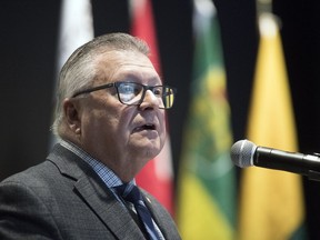 Ralph Goodale, Minister of Public Safety and Emergency Preparedness, delivers a speech to the Johnson Shoyama Graduate School of Public Policy at the University of Regina on College Avenue Campus. The speak was titled "National Security Tools and Architecture for a Changing and Difficult World".