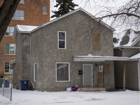 A house owned by Jack Grover, 210 Avenue E N, caught fire on the night of Tuesday, January 29, 2019 in Saskatoon, SK. on Wednesday, January 30, 2019.