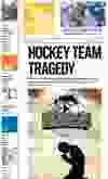 The Regina Leader-Post A1 page on April 7, 2018 – the day after the Humboldt Broncos bus crash