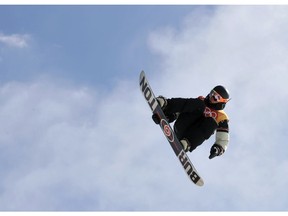 Regina's Mark McMorris competes in men's slopestyle at the 2018 Winter Olympics.