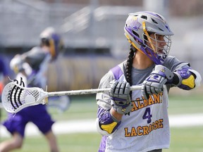 Georgia Swarm's Lyle Thompson was subject to racially insensitive remarks during his game against Philadelphia. (THE CANADIAN PRESS)