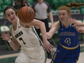 Saskatchewan's Megan Ahlstrom and Lethbridge's Kacie Bosch will renew acquaintances during this weekend's playoff matchup at the PAC.