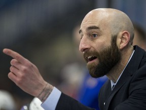 Saskatoon Blades head coach Mitch Love