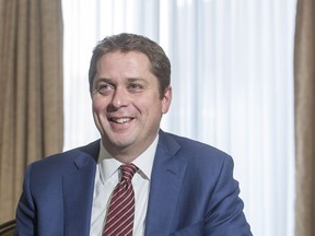 Conservative Party of Canada leader Andrew Scheer speaks with the Saskatoon StarPhoenix in February 2019.