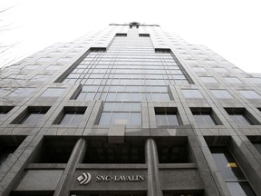 The SNC-Lavalin Group Inc., headquarters seen in Montreal, Quebec, Canada, February 12, 2019.
