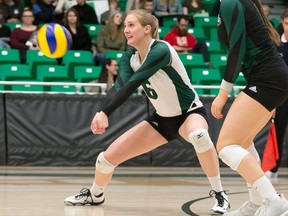 Regan Wiebe is winding down her U Sports women's volleyball career with the University of Saskatchewean Huskies.